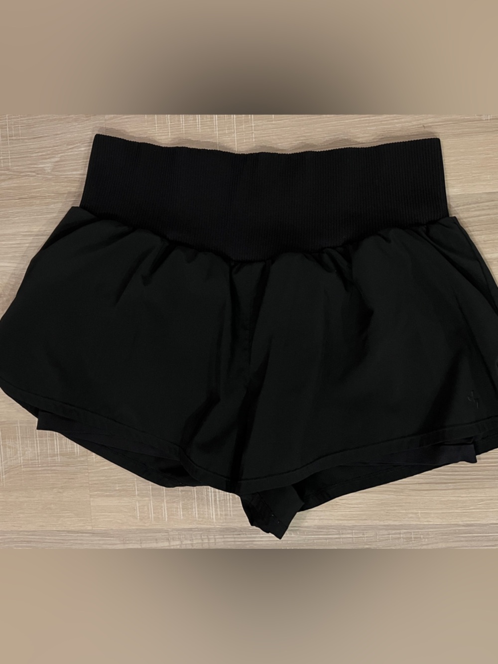 JoyLab Flutter skort Black Ribbed Athletic Skort with Wide Waistband